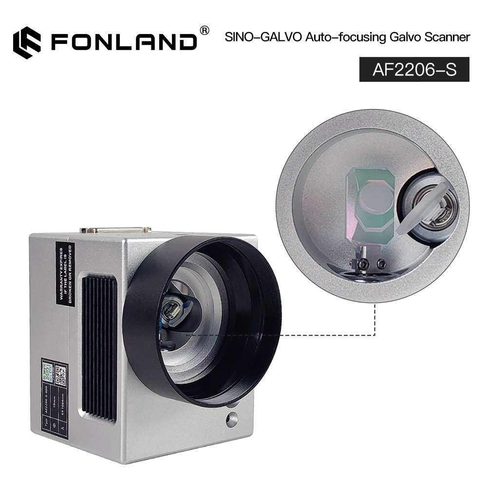 Galvo Scan Head - AF2206-S SINO-GALVO Faserlaser-Scanning-Galvo-Kopf-Set 10,6 µm &
