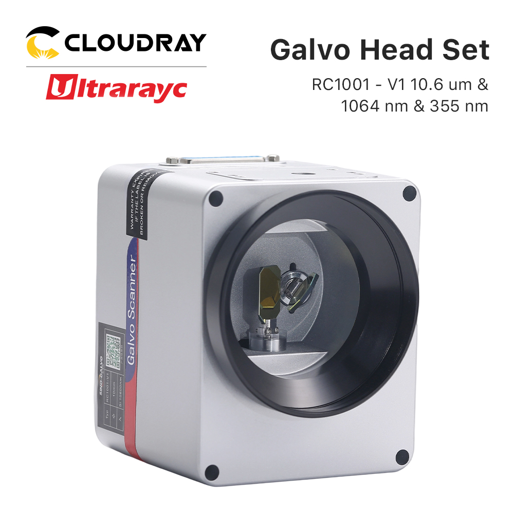 Galvo Scan Head - Ultrarayc RC1001-V1 Scan-Galvo-Kopfset, 10-mm-Galvanometer-Scanner, 10,6 um,