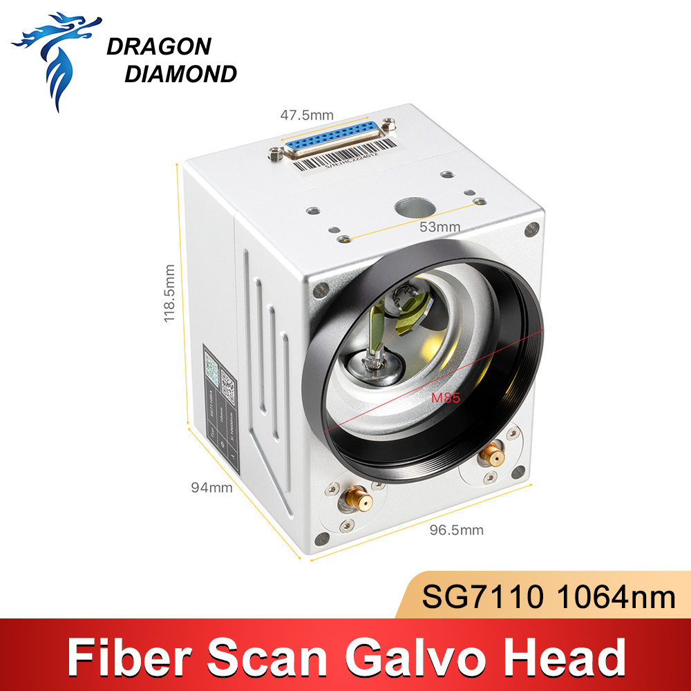Galvo Scan Head - Faserlaser-Scanning-Galvo-Kopf SG7110 1064nm mit Doppel-Rotlicht-Eingang, 10mm