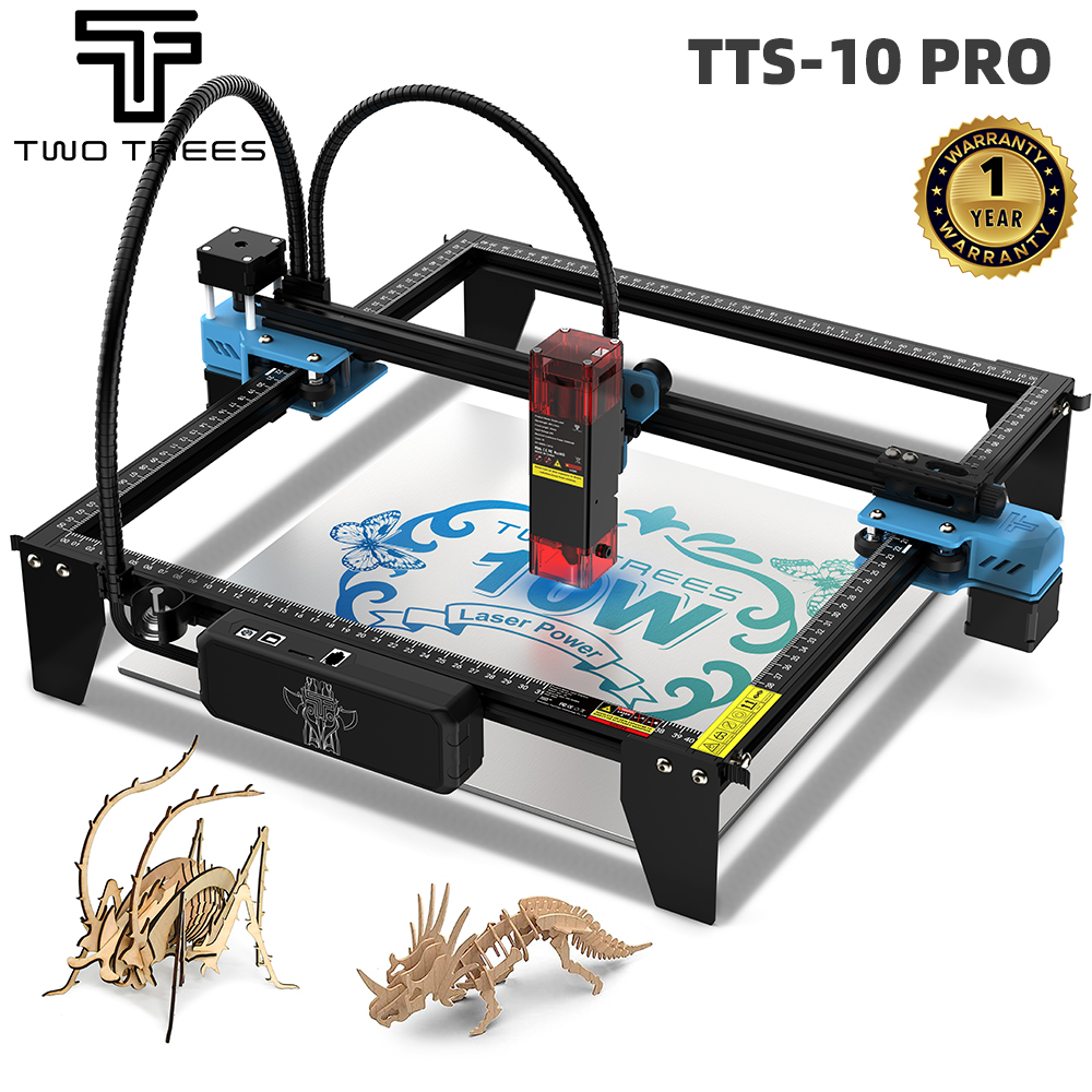 Industrial Laser Etching Machine - TWOTREES TTS-10 Pro Lasergravierer Edelstahl-Logodrucker Metall-Lasergravurmaschine