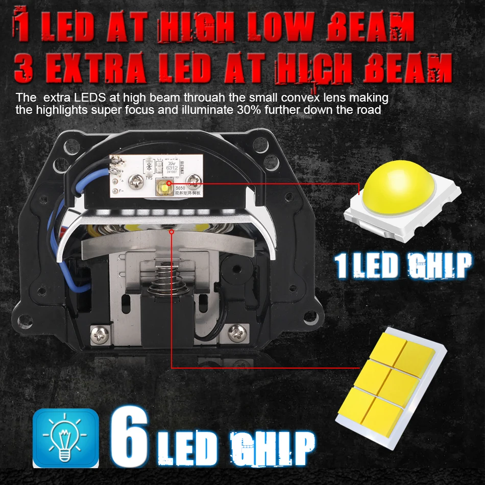 Bi-LED-Projektorlinsen 3 Zoll  – Laser Focus Lens Bewertung und Preis